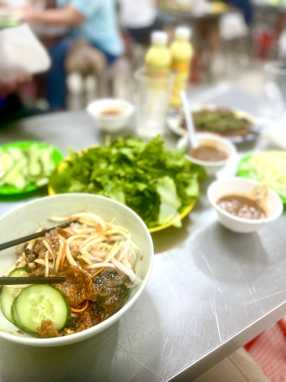Noodle bowl at Bánh Xèo Bà Dưỡng