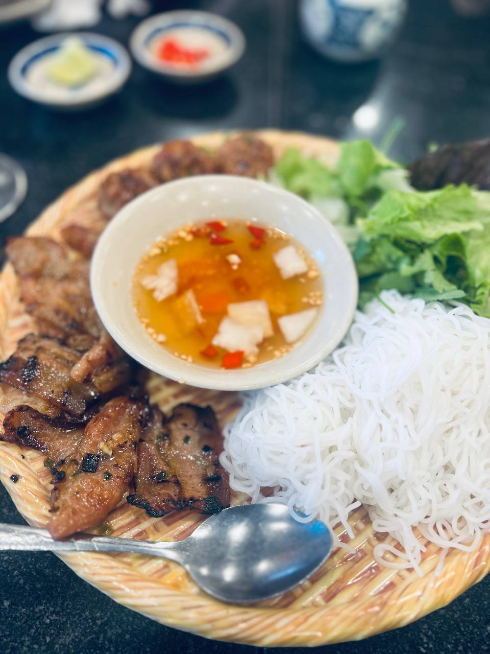 Bún chả — the classic Hanoi lunch